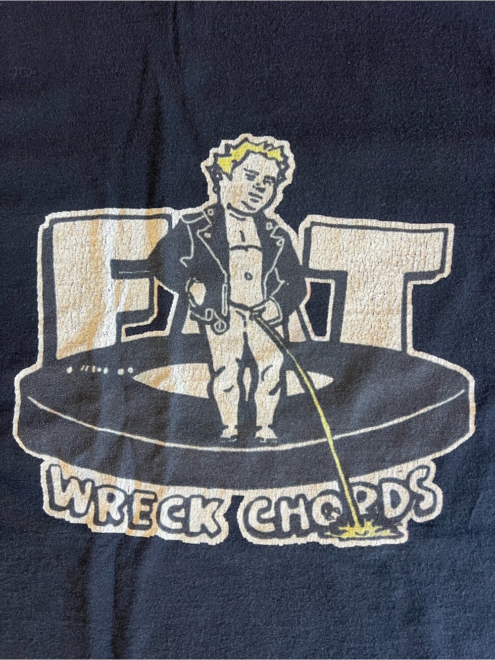 Vtg Rare Fat Wreck Chords Black Xl Shirt 90s Y2k Nofx Fat Mike Punk Rock *Read* View 2